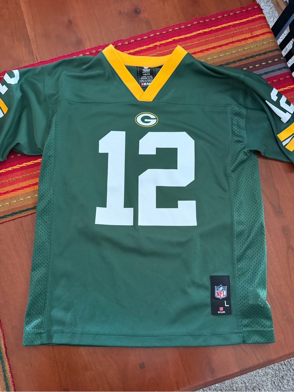 Youth large Green Bay Packers jersey Aaron Rodgers